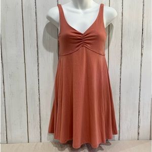 NWT Wild Fable Burnt Orange Sleeveless Cotton Blend Dress, XS
